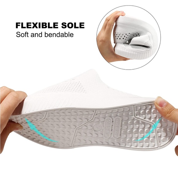 Layer 8 outdoor shoes. All White. Flexible. Easy to clean. Last size 10. - Picture 10 of 10